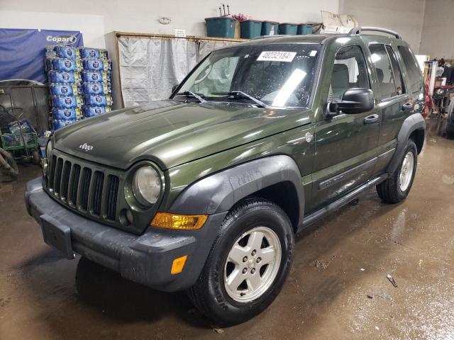 1J4GL48K66W242990 - 2006 JEEP LIBERTY SPORT GREEN photo 1