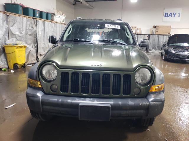 1J4GL48K66W242990 - 2006 JEEP LIBERTY SPORT GREEN photo 5