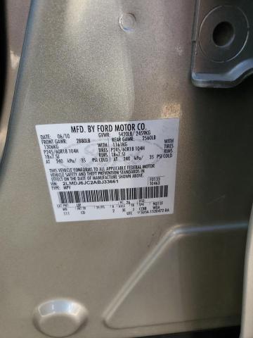 2LMDJ6JC2ABJ33661 - 2010 LINCOLN MKX GOLD photo 13