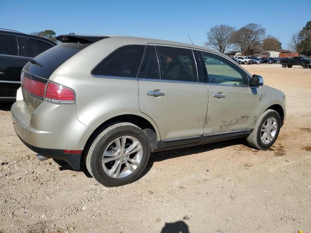 2LMDJ6JC2ABJ33661 - 2010 LINCOLN MKX GOLD photo 3
