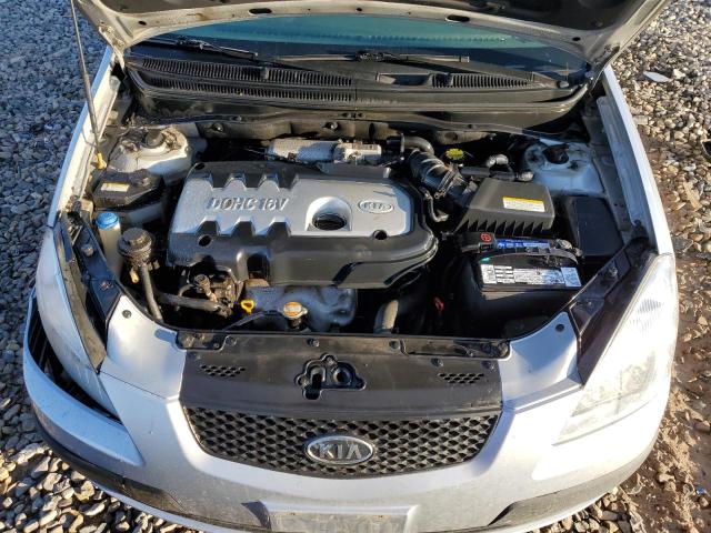 KNADE123X66066297 - 2006 KIA RIO SILVER photo 11