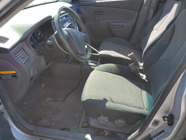 KNADE123X66066297 - 2006 KIA RIO SILVER photo 7