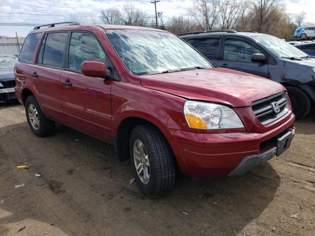 2HKYF18795H500189 - 2005 HONDA PILOT EXL BURGUNDY photo 4