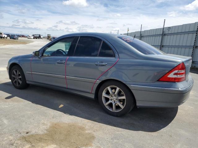 WDBRF54H37F849385 - 2007 MERCEDES-BENZ C 280 BLUE photo 2