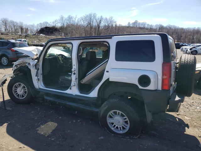 5GTEN13E988131891 - 2008 HUMMER H3 WHITE photo 2