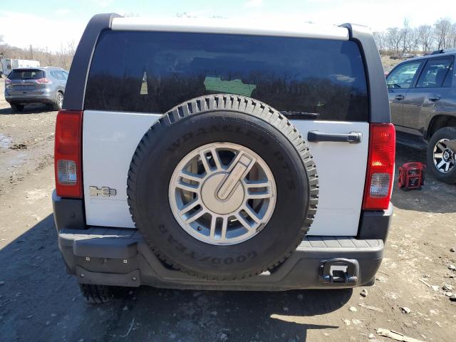 5GTEN13E988131891 - 2008 HUMMER H3 WHITE photo 6