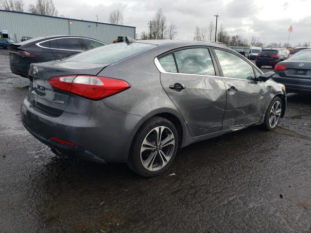 KNAFZ4A86E5070976 - 2014 KIA FORTE EX GRAY photo 3