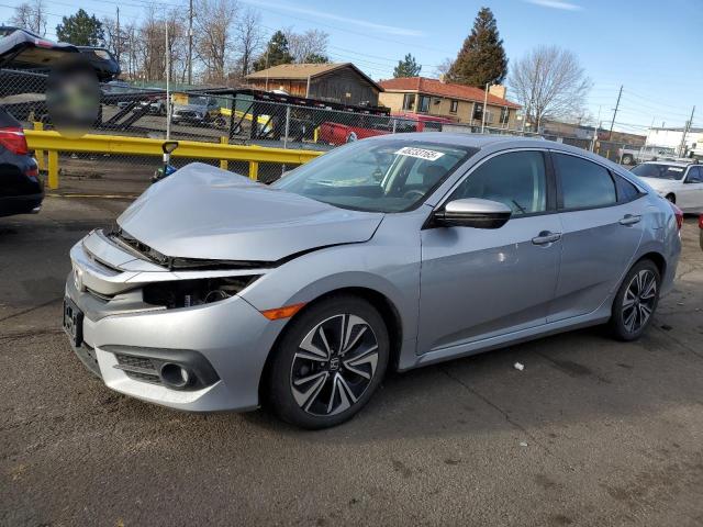 19XFC1F76JE003893 - 2018 HONDA CIVIC EXL SILVER photo 1