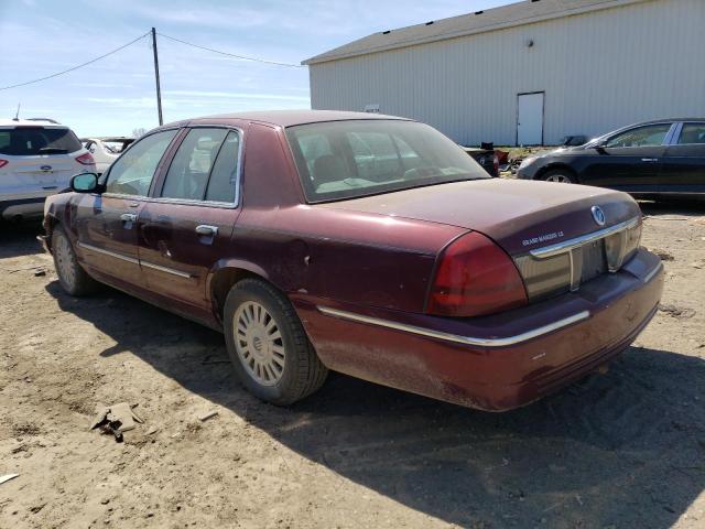 2MEFM75V48X602357 - 2008 MERCURY GRAND MARQ LS BURGUNDY photo 2