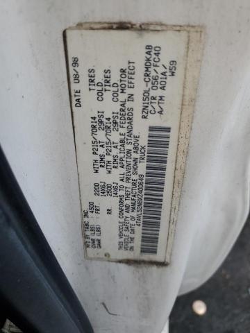 4TAVL52N8XZ400649 - 1999 TOYOTA TACOMA XTRACAB WHITE photo 12