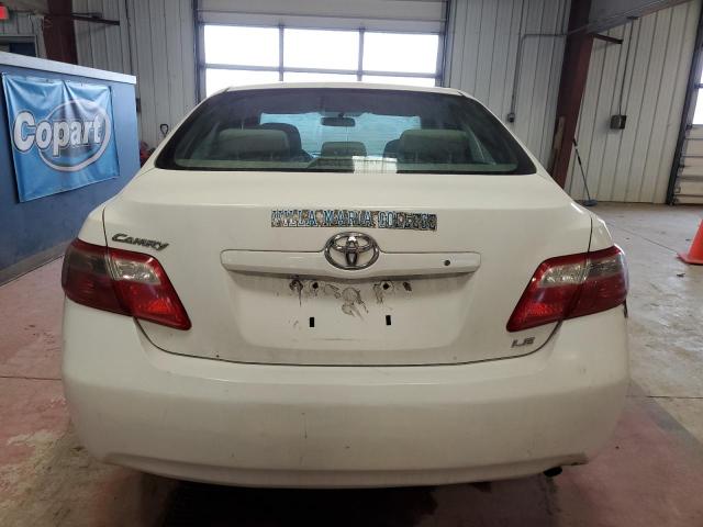 4T1BE46K49U892555 - 2009 TOYOTA CAMRY BASE WHITE photo 6