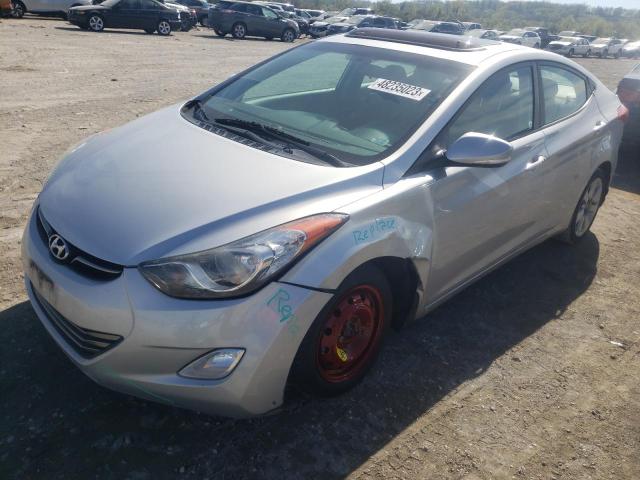 5NPDH4AE4DH320555 - 2013 HYUNDAI ELANTRA GLS SILVER photo 1