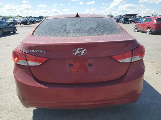 KMHDH4AEXDU535715 - 2013 HYUNDAI ELANTRA GLS RED photo 6