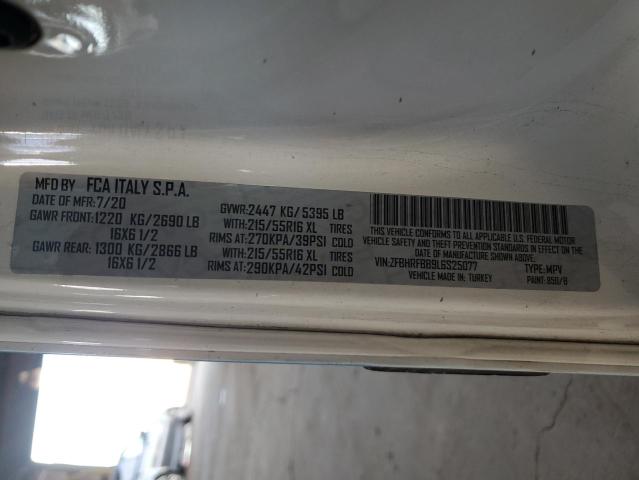 ZFBHRFBB9L6S25077 - 2020 RAM PROMASTER SLT Көк фото 12