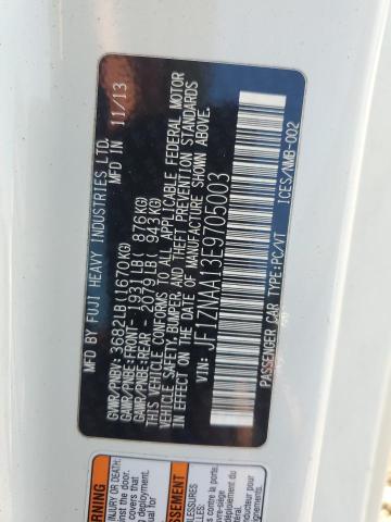 JF1ZNAA13E9705003 - 2014 TOYOTA SCION FR-S WHITE photo 12