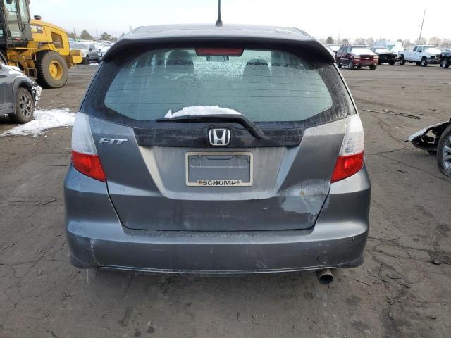 JHMGE8G56DC009658 - 2013 HONDA FIT SPORT GRAY photo 6