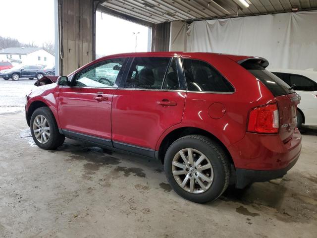 2FMDK4KC1EBB23723 - 2014 FORD EDGE LIMITED BURGUNDY photo 2