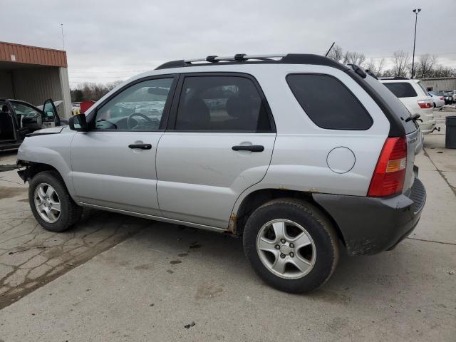 KNDJF724787521909 - 2008 KIA SPORTAGE LX SILVER photo 2