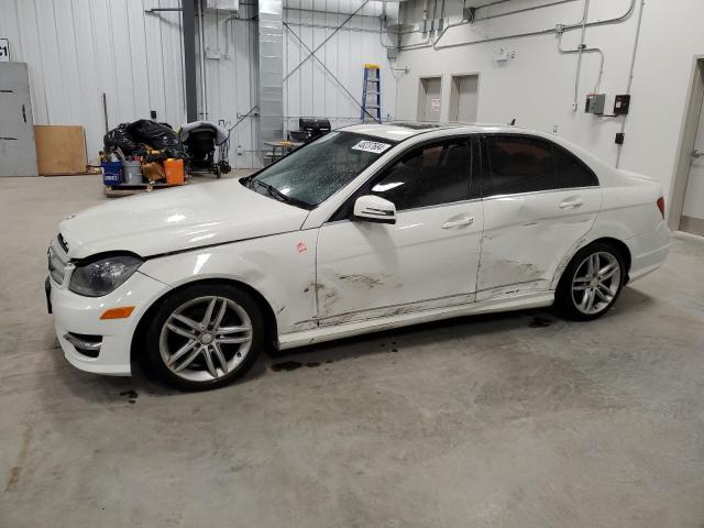 WDDGF8FB6CA673027 - 2012 MERCEDES-BENZ C 250 4MATIC WHITE photo 1