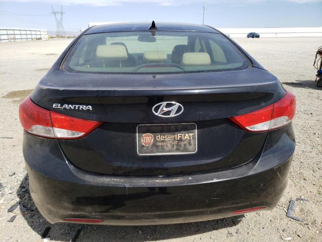 KMHDH4AE2CU401876 - 2012 HYUNDAI ELANTRA GLS BLACK photo 6