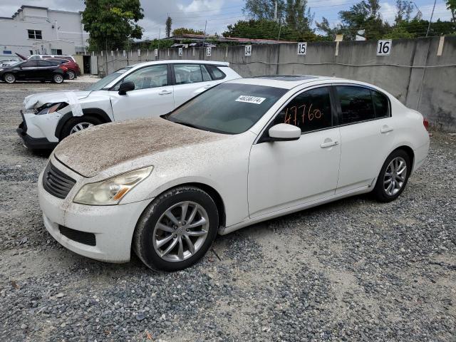 JNKCV61E09M301643 - 2009 INFINITI G37 BASE WHITE photo 1