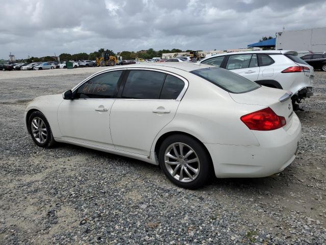 JNKCV61E09M301643 - 2009 INFINITI G37 BASE WHITE photo 2