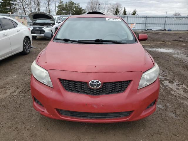 2T1BU4EE9AC393870 - 2010 TOYOTA COROLLA BASE RED photo 5