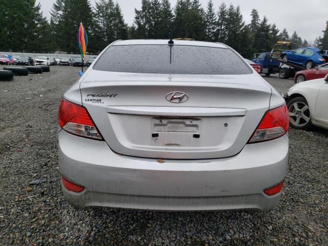 KMHCT4AEXDU386636 - 2013 HYUNDAI ACCENT GLS SILVER photo 6