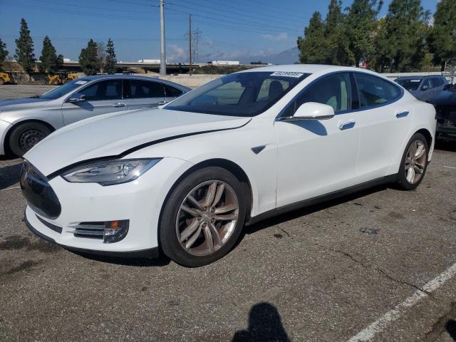 5YJSA1H18EFP65961 - 2014 TESLA MODEL S WHITE photo 1