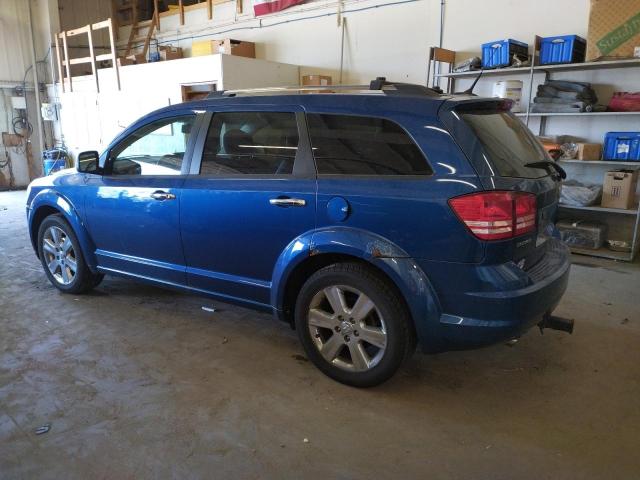 3D4PG6FV5AT100036 - 2010 DODGE JOURNEY R/T BLUE photo 2