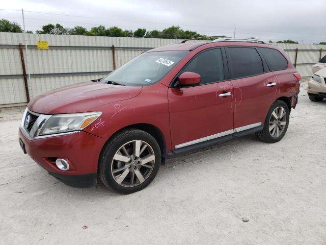 5N1AR2MN5DC670199 - 2013 NISSAN PATHFINDER S 红色 照片 1