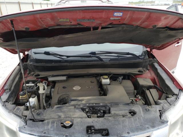 5N1AR2MN5DC670199 - 2013 NISSAN PATHFINDER S 红色 照片 12