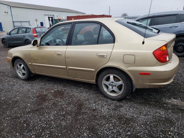 KMHCG55C35U261188 - 2005 HYUNDAI ACCENT GT GOLD photo 2