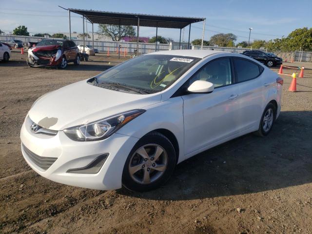 5NPDH4AE1FH629127 - 2015 HYUNDAI ELANTRA SE WHITE photo 1