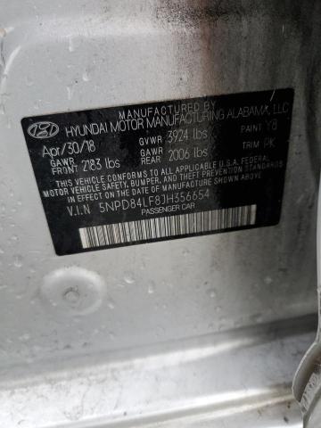 5NPD84LF8JH356654 - 2018 HYUNDAI ELANTRA SEL SILVER photo 13