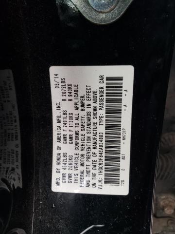 1HGCR3F84EA034883 - 2014 HONDA ACCORD EXL BLACK photo 12