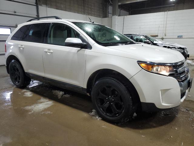 2FMDK4JC7EBB82678 - 2014 FORD EDGE SEL WHITE photo 4