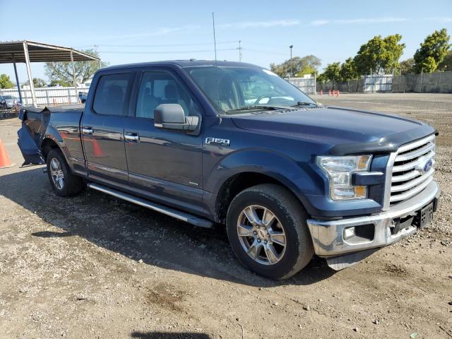 1FTEW1CP6FKD36722 - 2015 FORD F150 SUPERCREW BLUE photo 4