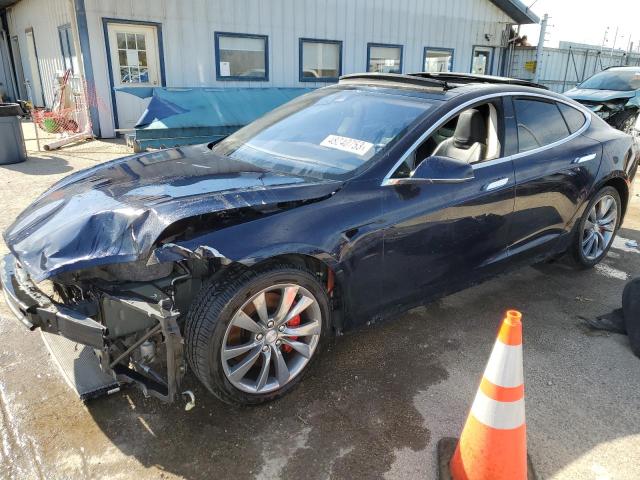 5YJSA1H43FF083453 - 2015 TESLA MODEL S P85D BLACK photo 1