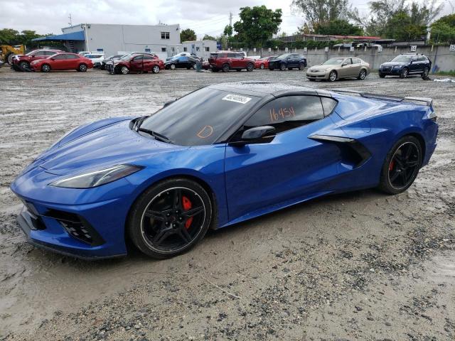 1G1YB2D47M5103729 - 2021 CHEVROLET CORVETTE STINGRAY 2LT BLUE photo 1