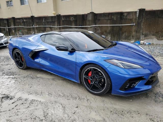 1G1YB2D47M5103729 - 2021 CHEVROLET CORVETTE STINGRAY 2LT BLUE photo 4