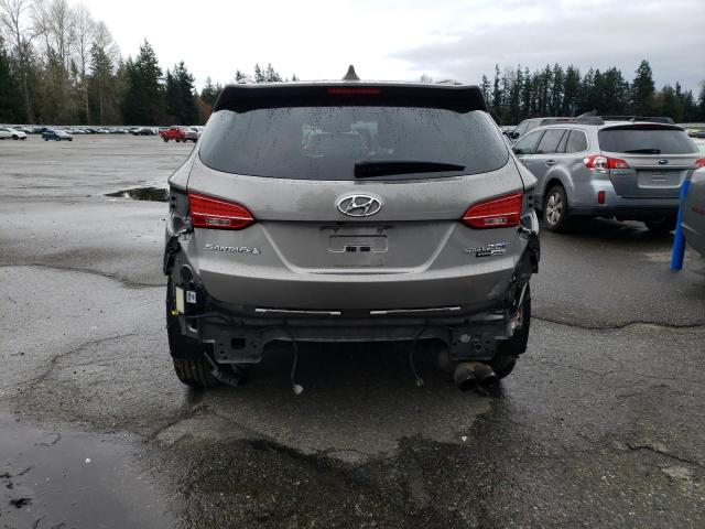 5XYZWDLA6GG340601 - 2016 HYUNDAI SANTA FE S GRAY photo 6