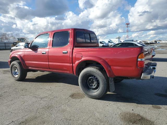 5TEGN92N13Z290749 - 2003 TOYOTA TACOMA DOUBLE CAB PRERUNNER BURGUNDY photo 2