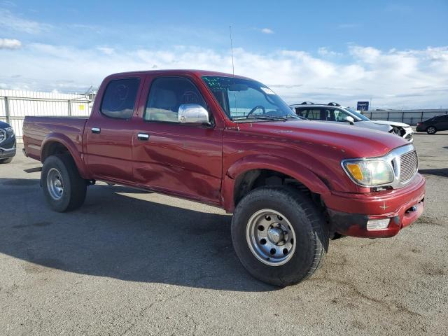 5TEGN92N13Z290749 - 2003 TOYOTA TACOMA DOUBLE CAB PRERUNNER BURGUNDY photo 4