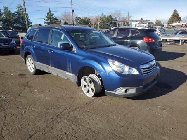 4S4BRBCC7B3340629 - 2011 SUBARU OUTBACK 2.5I PREMIUM BLUE photo 4