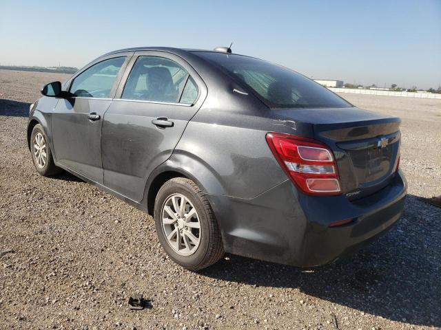 1G1JD5SH7H4147406 - 2017 CHEVROLET SONIC LT GRAY photo 2