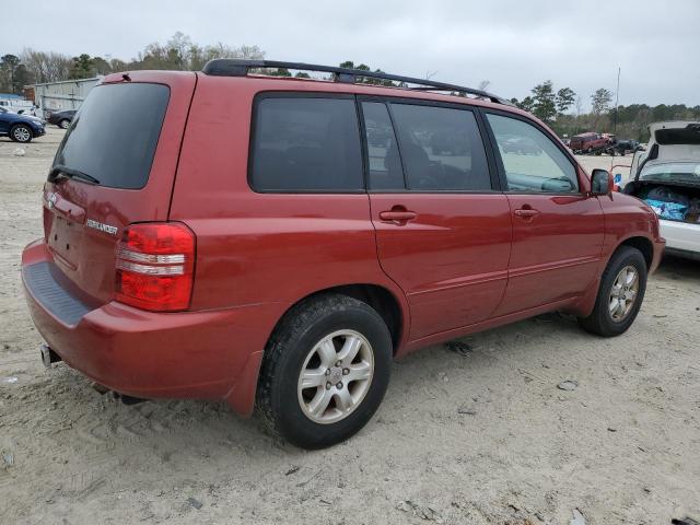 JTEGD21A030055330 - 2003 TOYOTA HIGHLANDER RED photo 3