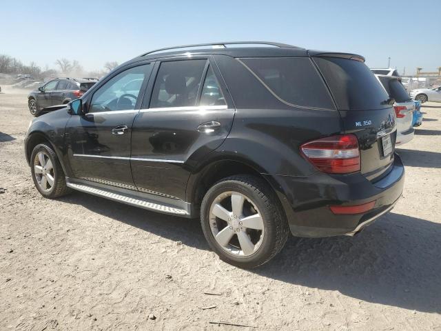 4JGBB8GB4BA626023 - 2011 MERCEDES-BENZ ML 350 4MATIC BLACK photo 2