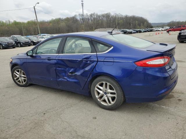 3FA6P0H76GR403343 - 2016 FORD FUSION SE BLUE photo 2