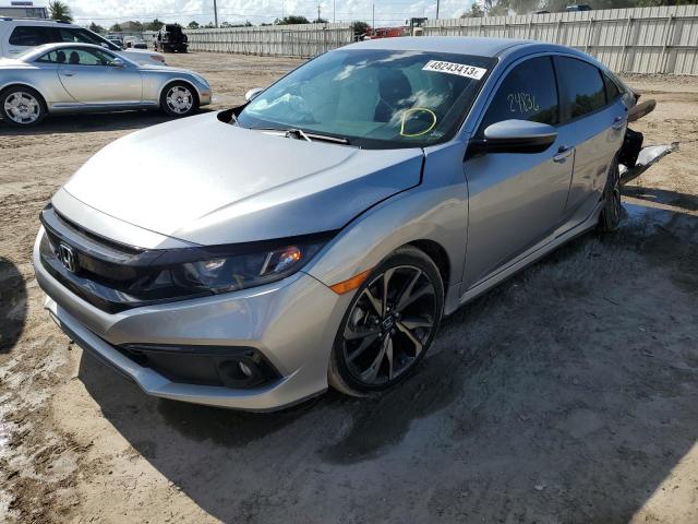 2HGFC2F84LH584947 - 2020 HONDA CIVIC SPORT 银色 照片 1